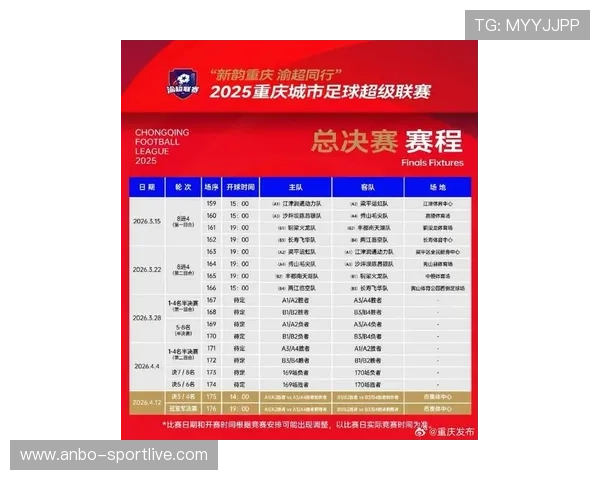 重庆超级联赛最新赛程安排与精彩对决全览指南